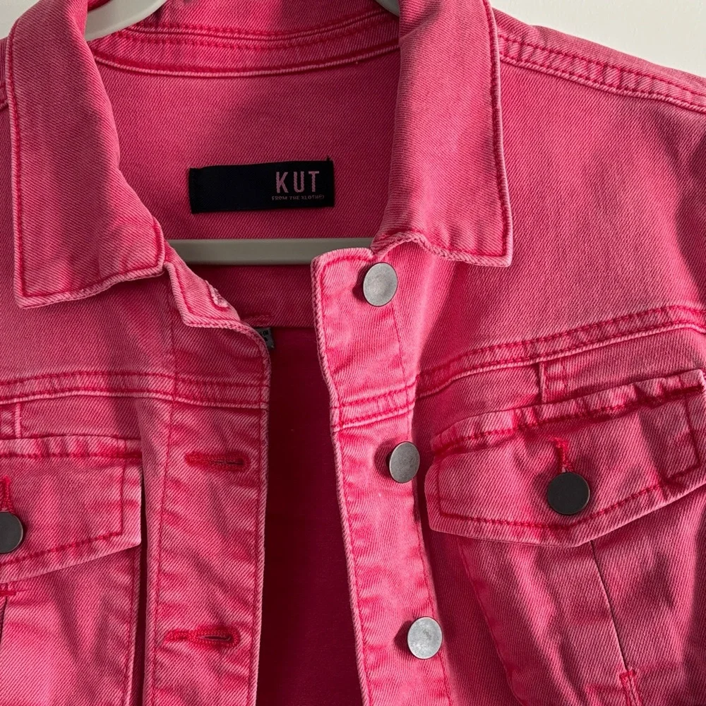 Kut from the Kloth Pink Jacket with Floral Lining - Picture 11 of 12